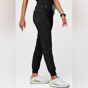 FIGS Women's Black Zamora - High Waisted Scrub Pants - M / Black